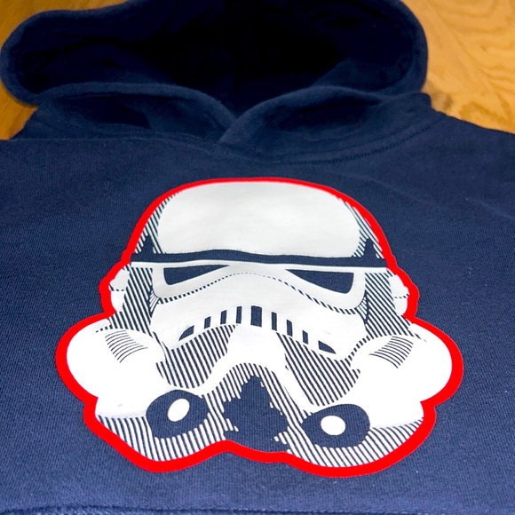 Gap Star Wars stormtrooper navy hoodie sz can (4-5) - Picture 2 of 7